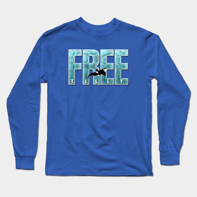 Free Tilly Wild Killer Whale Orca Conservation Long Sleeve T-Shirt by TeeCreations